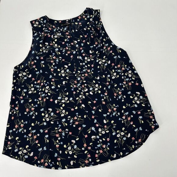 NWT Stitch Fix 41 Hawthorn Womens Floral Print  Sleeveless Top Blouse Na… - Picture 1 of 6